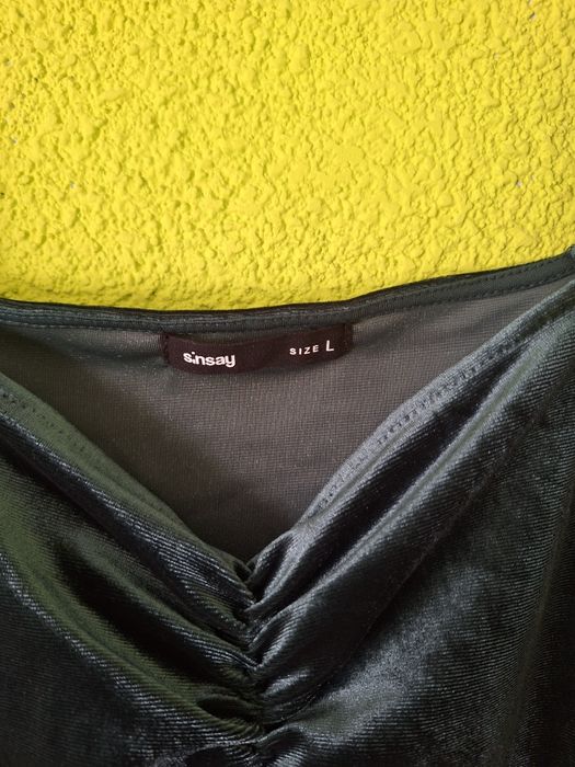 Rochie catifea verde