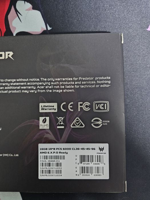 96GB DDR5 / 2X16 / 2X32