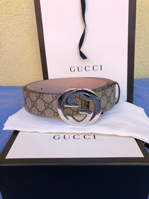 Curea originală Gucci supreme bej noua cu factura