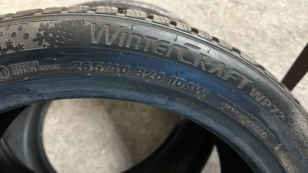 Kumho WP72 Wintercraft 265/40/20 зимни