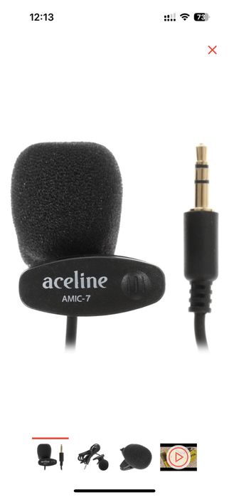 Петличка Aceline Amic-7 3,5 Jack