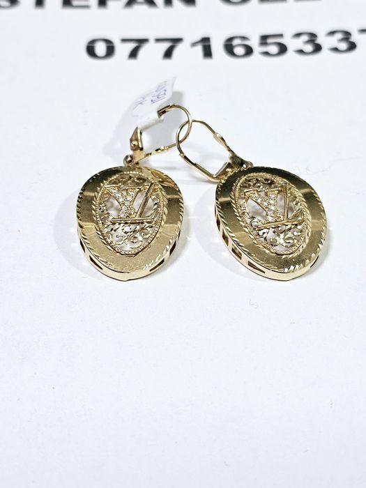 Vand cercei din aur 14 k 7 g cod 591