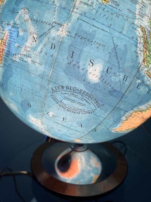 Стъклен глобус / Columbus Verlag / 50-те