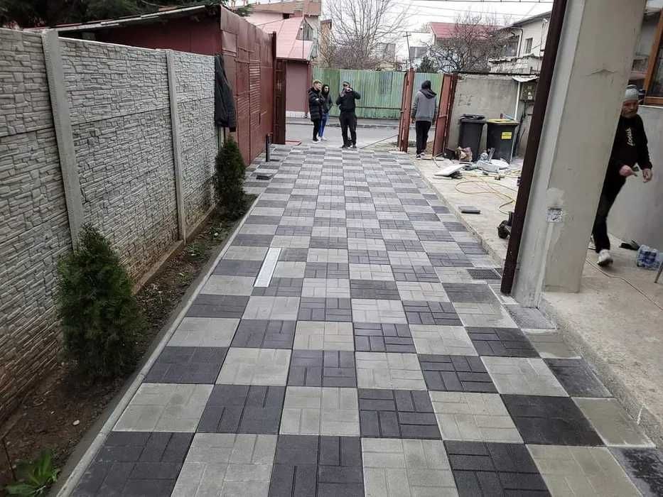 Amenajări Curți: Pavaje și Garduri Beton – Direct Producător – Montaj