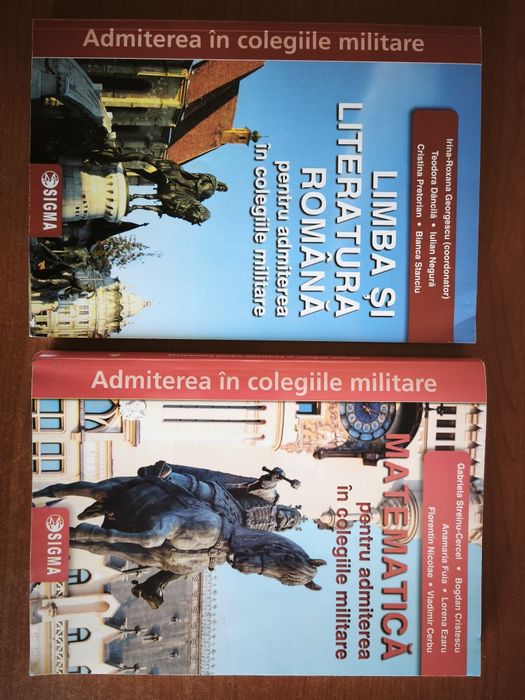 Pachet cărți teste admitere in licee militare