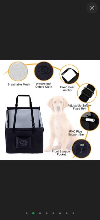 Водоустойчива транспортна чанта за кучета за автомобил