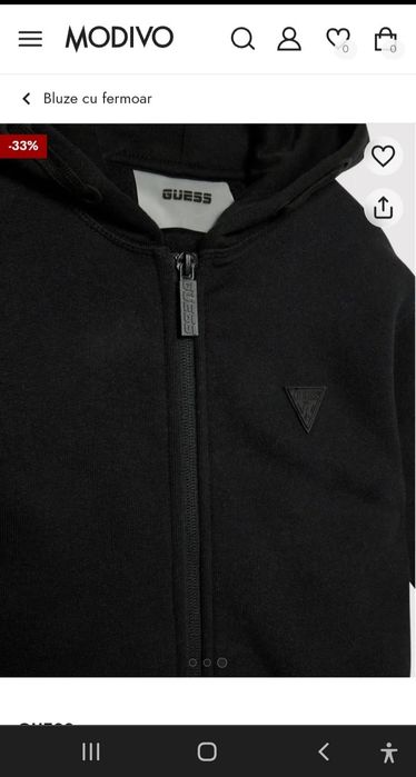 Bluza hanorac Guess mar 12 ani nou