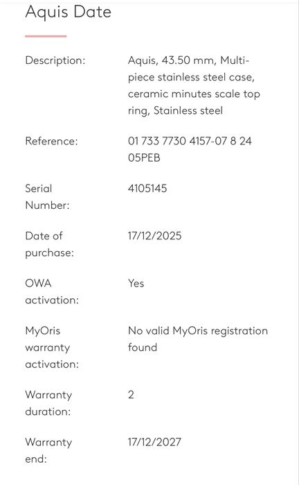 Oris Aquis 43.5mm Green Dial - Full Set