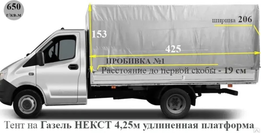 Продаются тенты на Газель