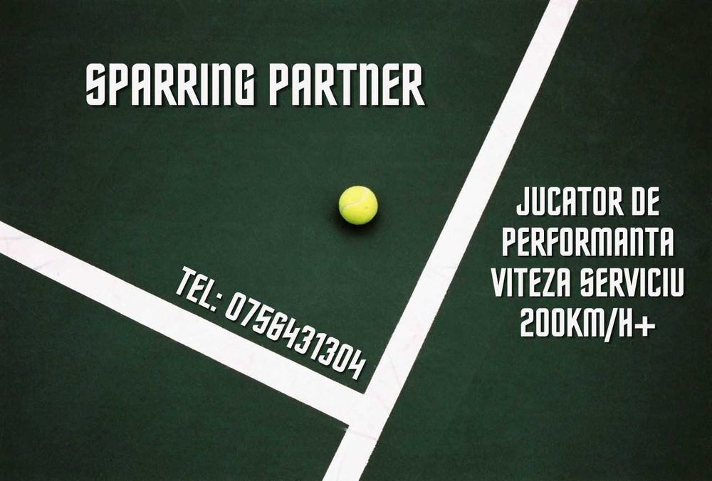 Sparring Partner Tenis de Camp -  Partener de antrenament