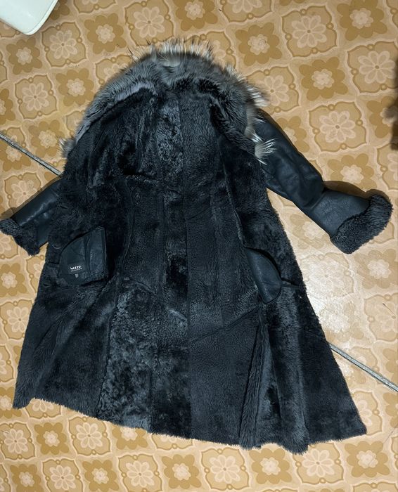 Дубленка чернобурка