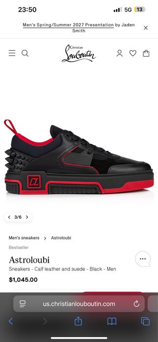 Sneakers CHRISTIAN LOUBOUTIN, Astroloubi studded sneakers black