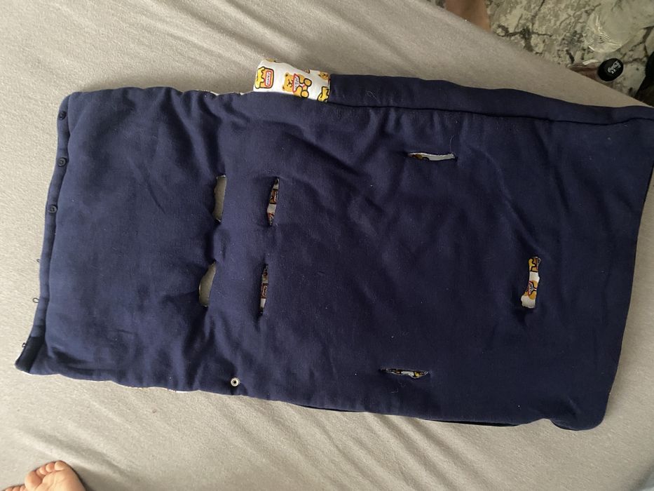 Зимно чувалче за количка с цип