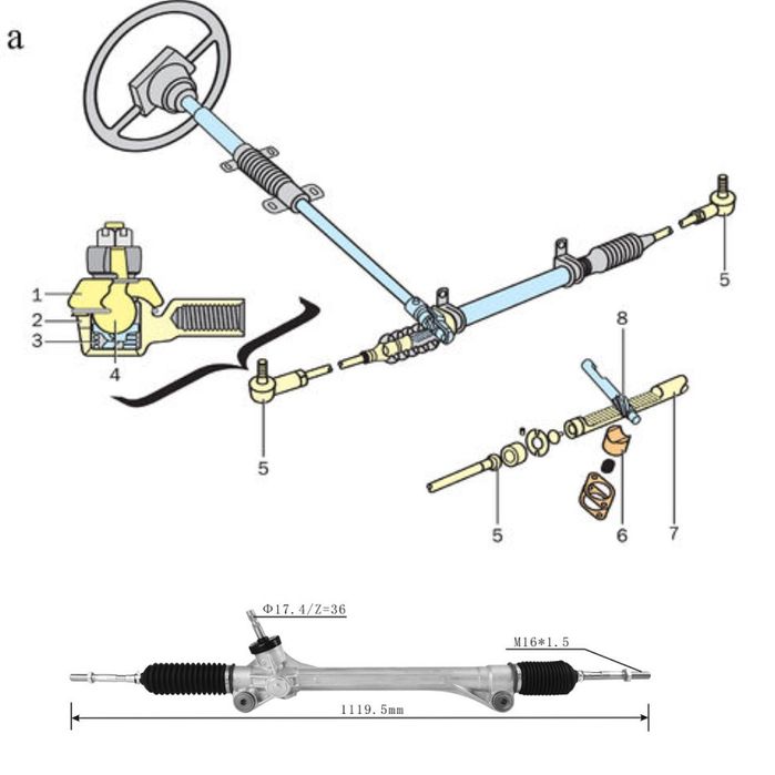Рулевая рейка Toyota Corolla 150 Evropa (Amerlca)