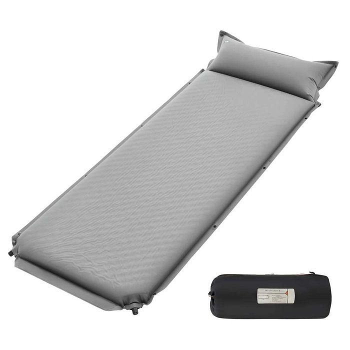 Saltea de camping autogonflabilă yETO, 8cm,  gri TRANSPORT GRATUIT !!!