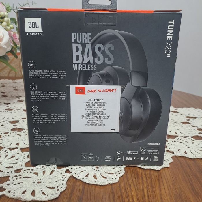 Casti JBL tune 720bt