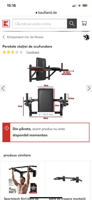 Scaun paralele flotari paralele si abdomene nou made in germany 200 kg