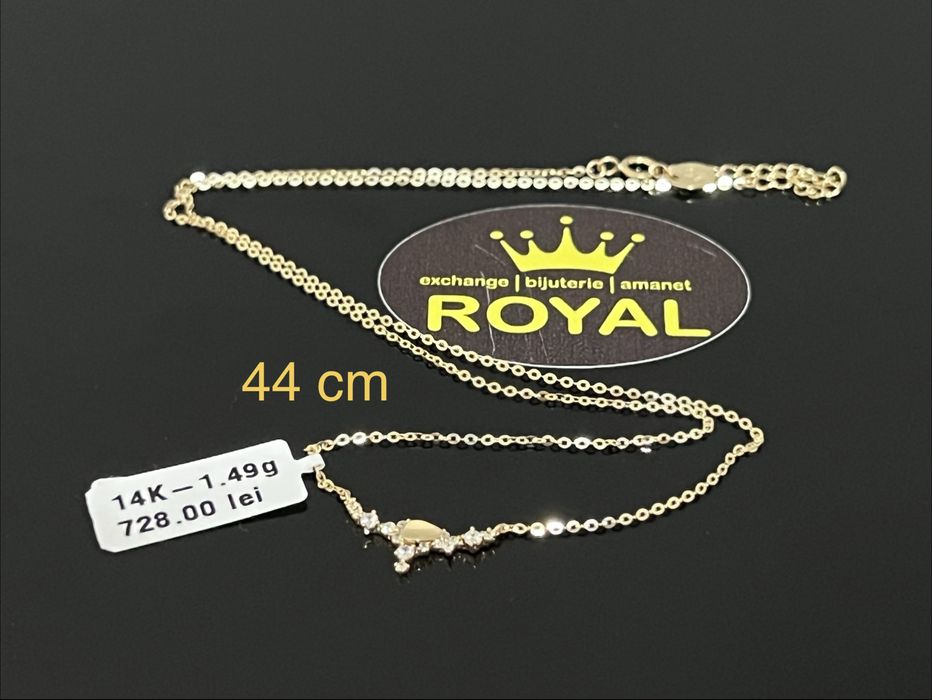 Bijuteria Royal CB : Lant aur 14k 585  1,49 gr