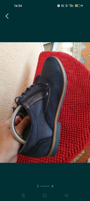 Pantofi Bugatti nr 43 piele întoarsă