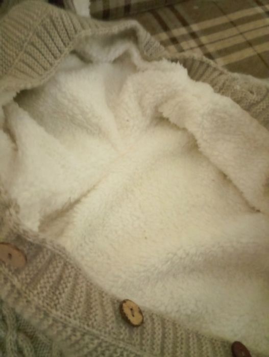 Вязаный костюмчик зайка