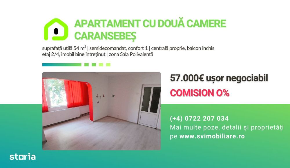 Comision 0 - Apartament 2 camere etaj intermediar