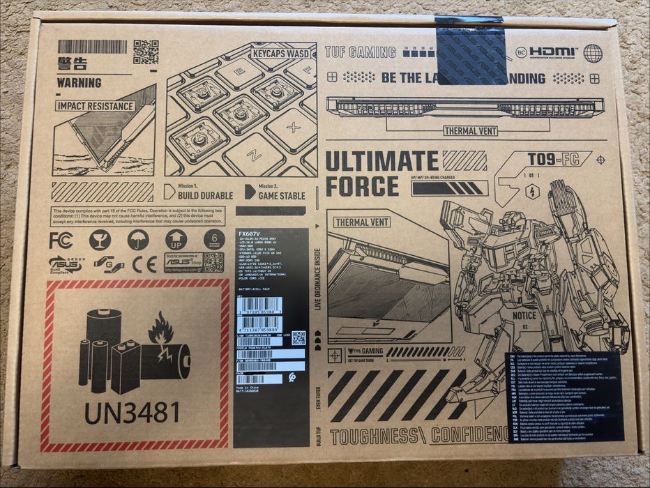 ASUS TUF Gaming F16, Intel Core 5 210H, RTX 4050 6GB, 16GB RAM, cu garanție până în 2027
