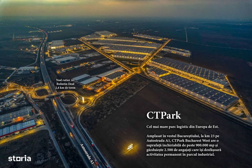 Teren intravilan construibil Bolintin Deal 5000 mp – dublă deschidere