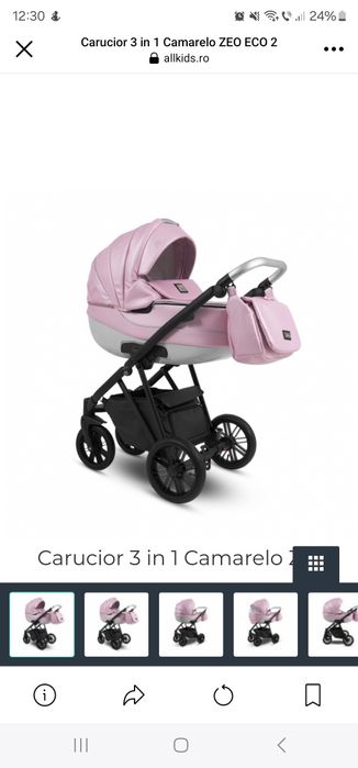 Căruț 3in1 folosit foarte putin! Nu e negociabil