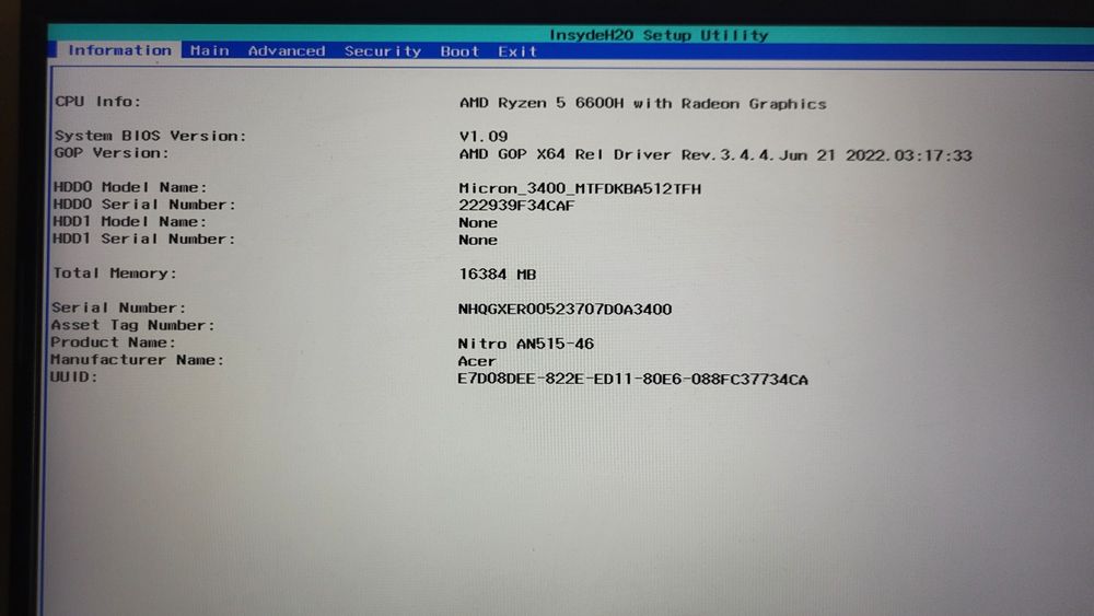 Acer nitro 5 (rtx 3050,amd ryzen 6600 с видеоядром)