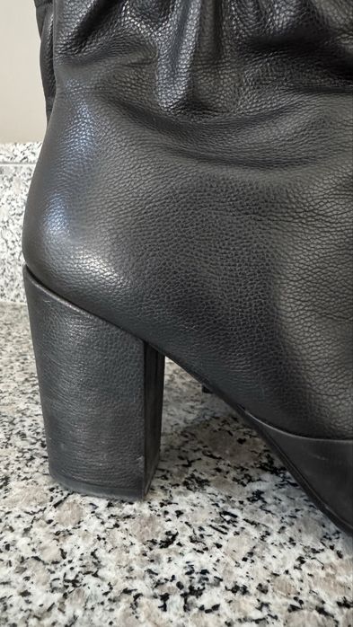 Дамски кожени боти с цип, EU 39