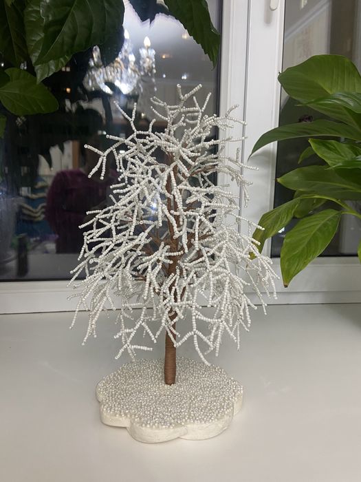 Зимние деревья из бисера