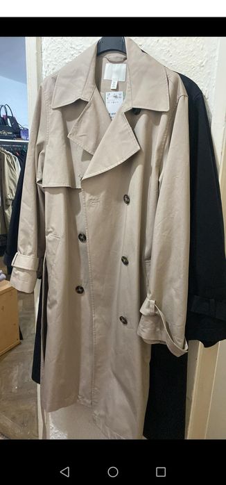 Trench crem și maro mărimea S