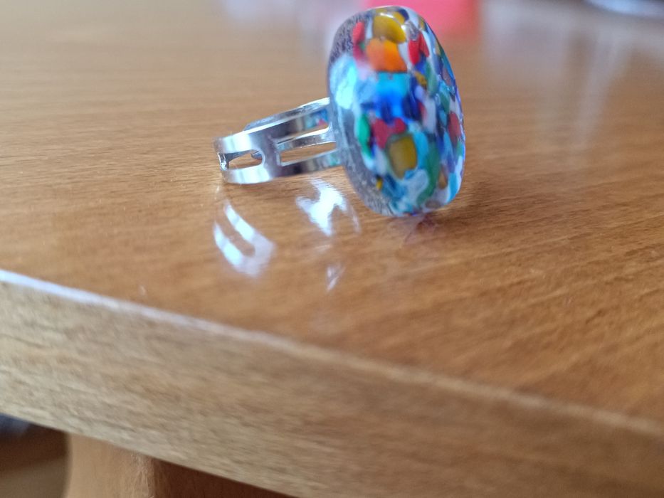 Пръстен със стъкло Мурано, не е носен
