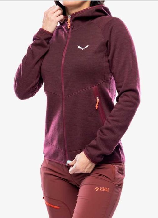 Salewa – Дамски топъл алпийски полар (вълнен микс) M / 38