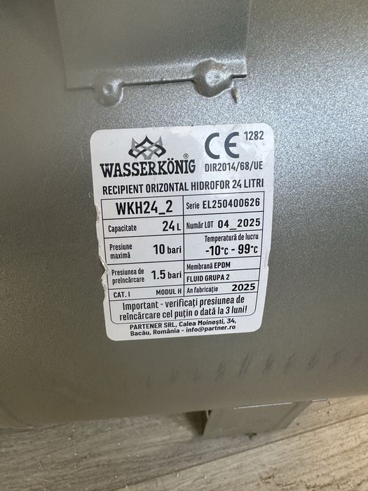 Vas expansiune pentru hidrofor 24l