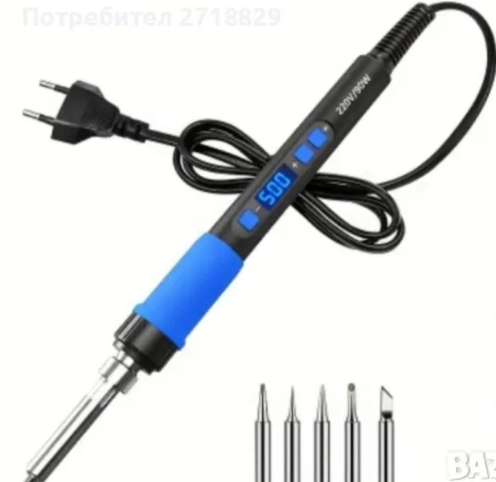 Поялник - LCD цифров дисплей 90 W  с регулируема температура 180-500 г