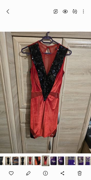 Rochie rosie eleganta