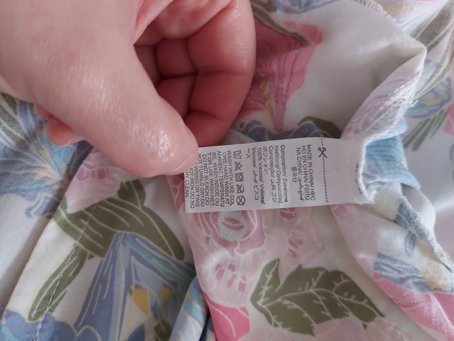 Halat subtire, model floral, 100% vascoza (M/L)