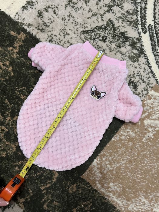 Bluza roz cocolino pufoasa caini pisici 29 cm