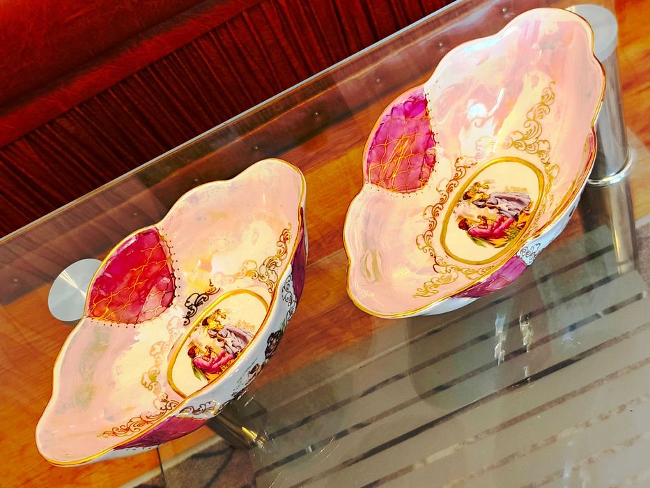 Комплект от две порцеланови купи за салата