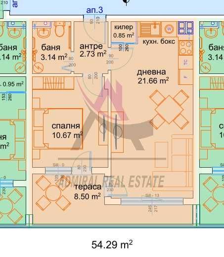 Продава се Двустаен апартамент в Варна, Изгрев - 65 кв.м за 1508 €/кв.м - Снимка #2