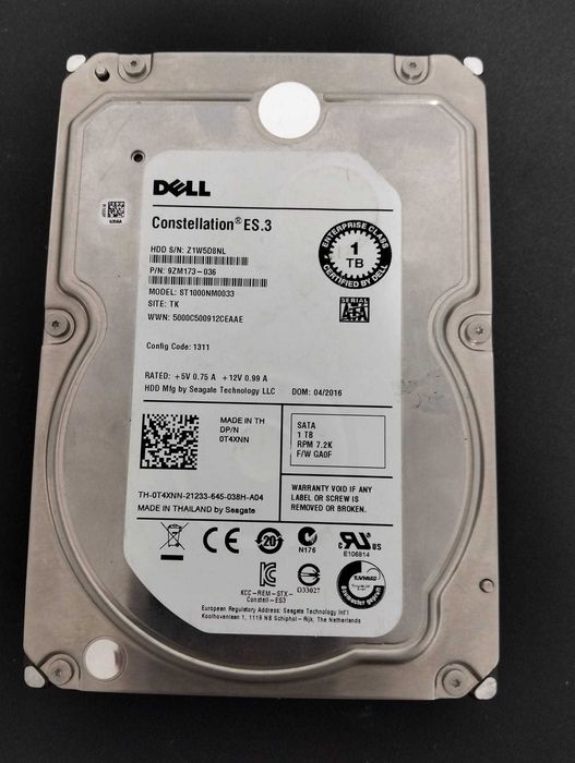 HDD Seagate Dell Constellation ES.3 1TB SATA 7200RPM – ST1000NM0033
