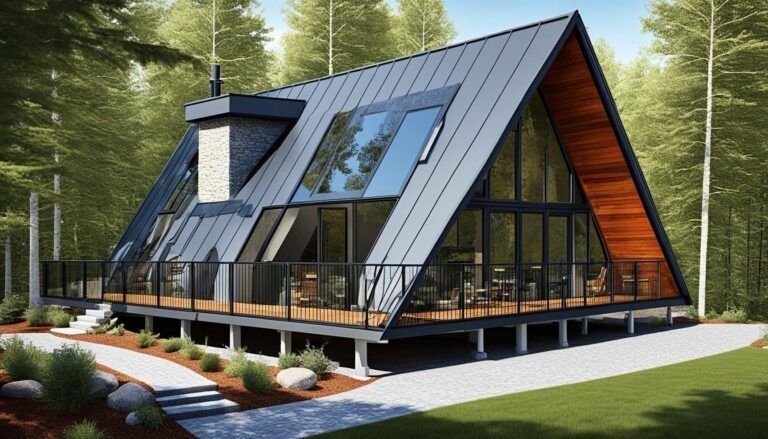 A-frame дом для участка у воды или в горах