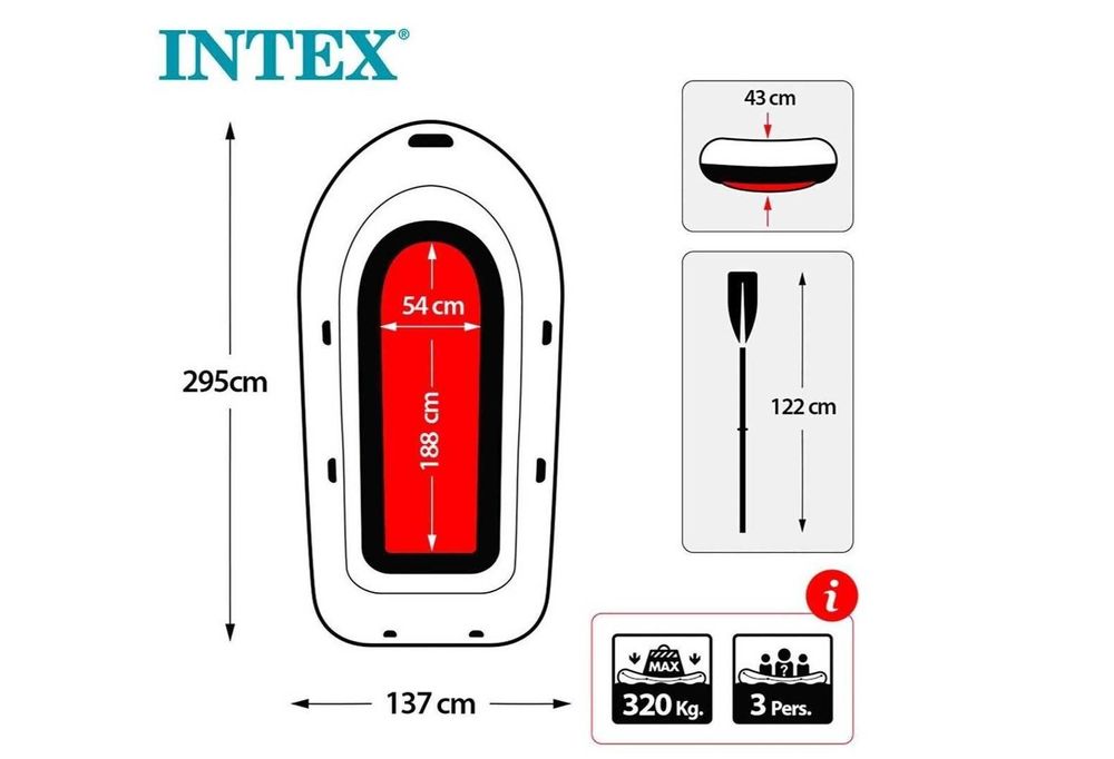 Barca gonflabila INTEX challenger 3 NOUA