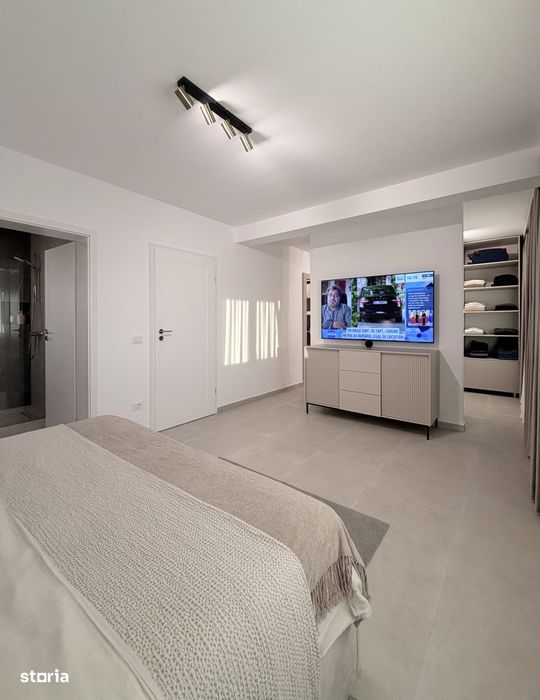 Penthouse de lux 160 mp mobilat de închiriat bloc nou Ipotești,Suceava