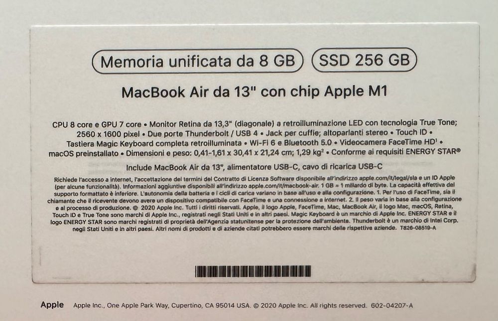 Apple MacBook Air 13" M1 | 98% Батерия | 8GB RAM | 256GB SSD | КАТО НОВ