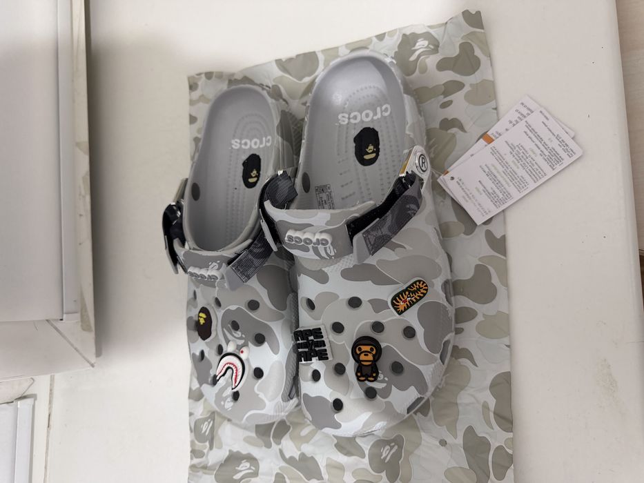 Bape кроксы 43-44 размер