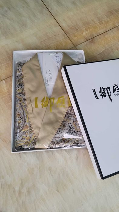 Halat chimono de lux unisex 100% matase naturala