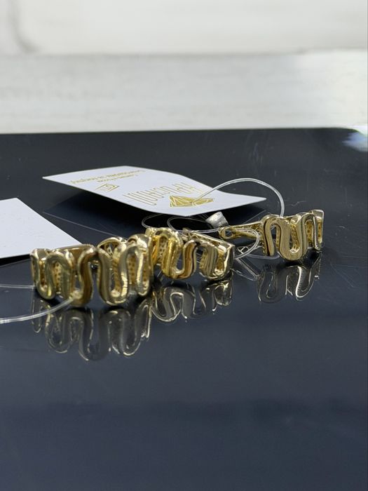 Золотой комплект 585 пробы: кольцо, серьги