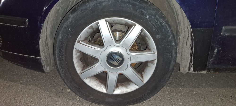 Set 4 roți cu jante aliaj R15 5x112 originale Seat (VW Audi Skoda)